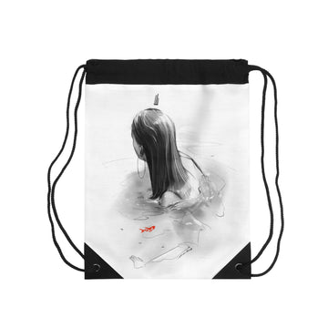 Midsummer Water Study Drawstring Bag