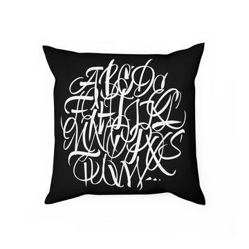 A-Z Pillow Black