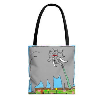 Snorting Elephant Tote Bag