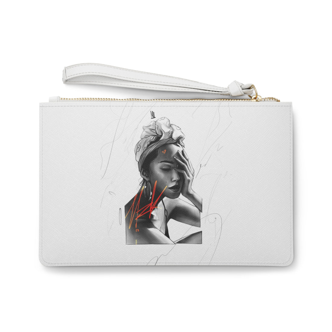 Midsummer Water Study Clutch Bag