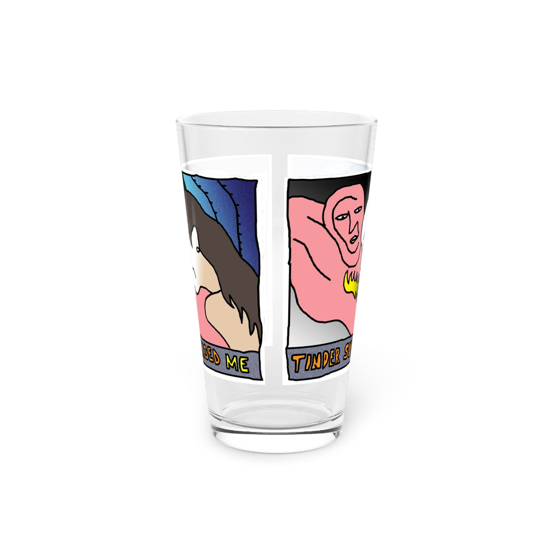 Tinder Surprise Pint Glass